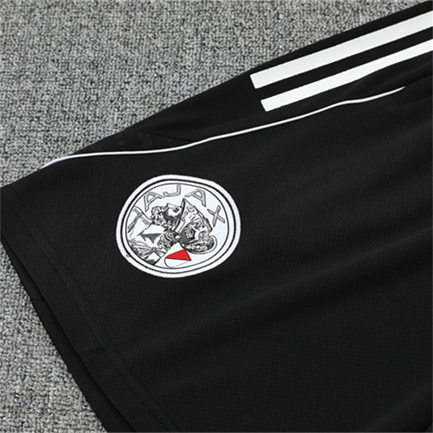 UltraTrikot-Ajax 25-26 Kids Short-Sleeve Training Set - Black Top and Black Shorts