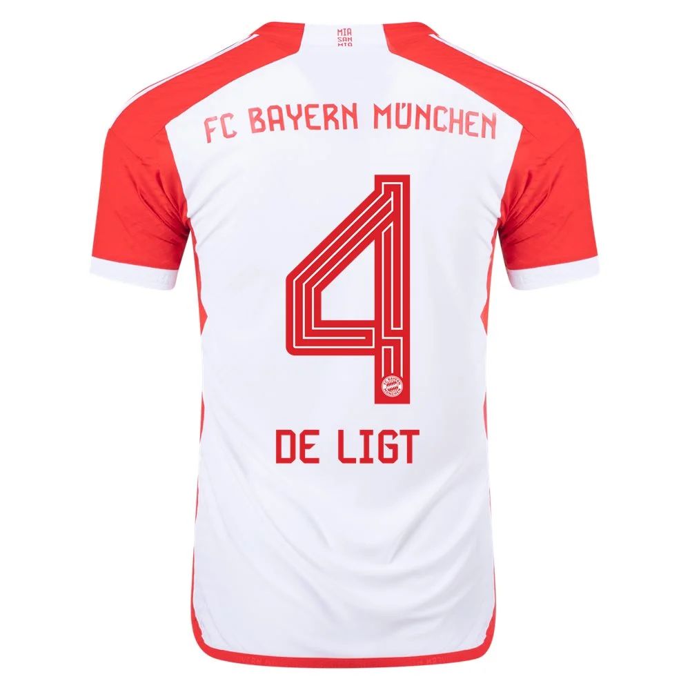 23/24 Bayern Munich #4 Matthijs de Ligt Home Jersey-mysite Custom Football Kit- Nextkits