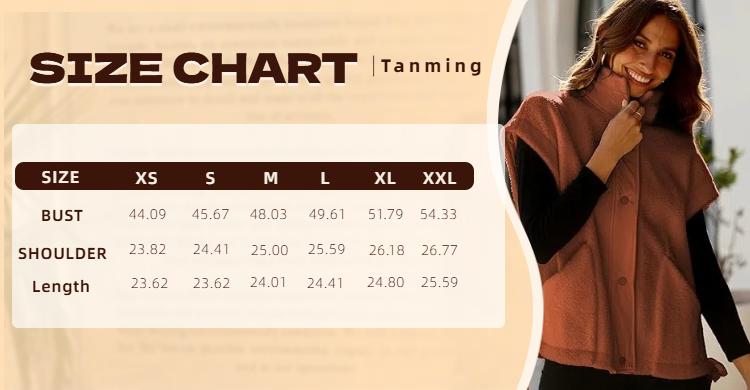 Tanming Women's Warm Fleece Vest Casual Sleeveless Button Down Sherpa Jacket Outerwear with Pockets TikTokShopBlackFriday
