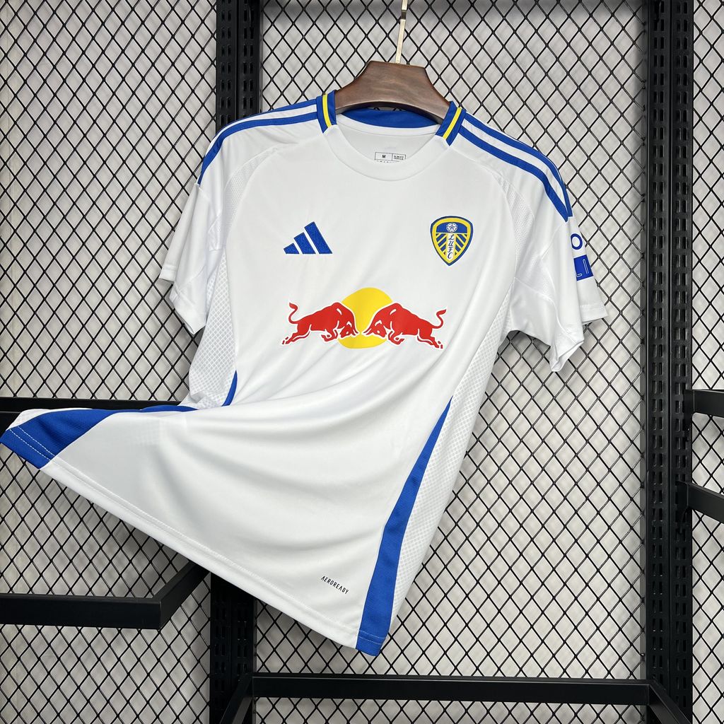 ManixJersey.com | Leeds United 24-25 Home Stadium Jersey - Fans Version -Customize Name, Number and Patch | Worldwide Shipping