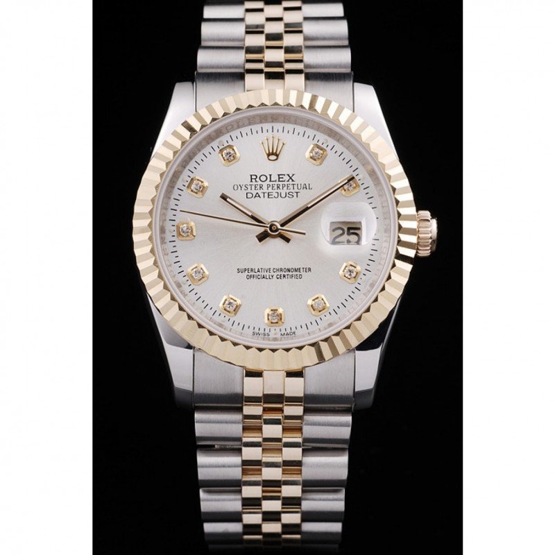 Superclone Rolex Datejust 36mm White Dial SRL10-fasswatch