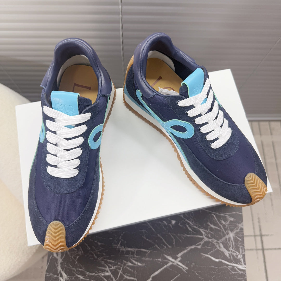 BALLET RUNNER 2.0 IN AEGEAN BLUE SUEDE AND LYCRA FABRIC、mysite、Cacoeks