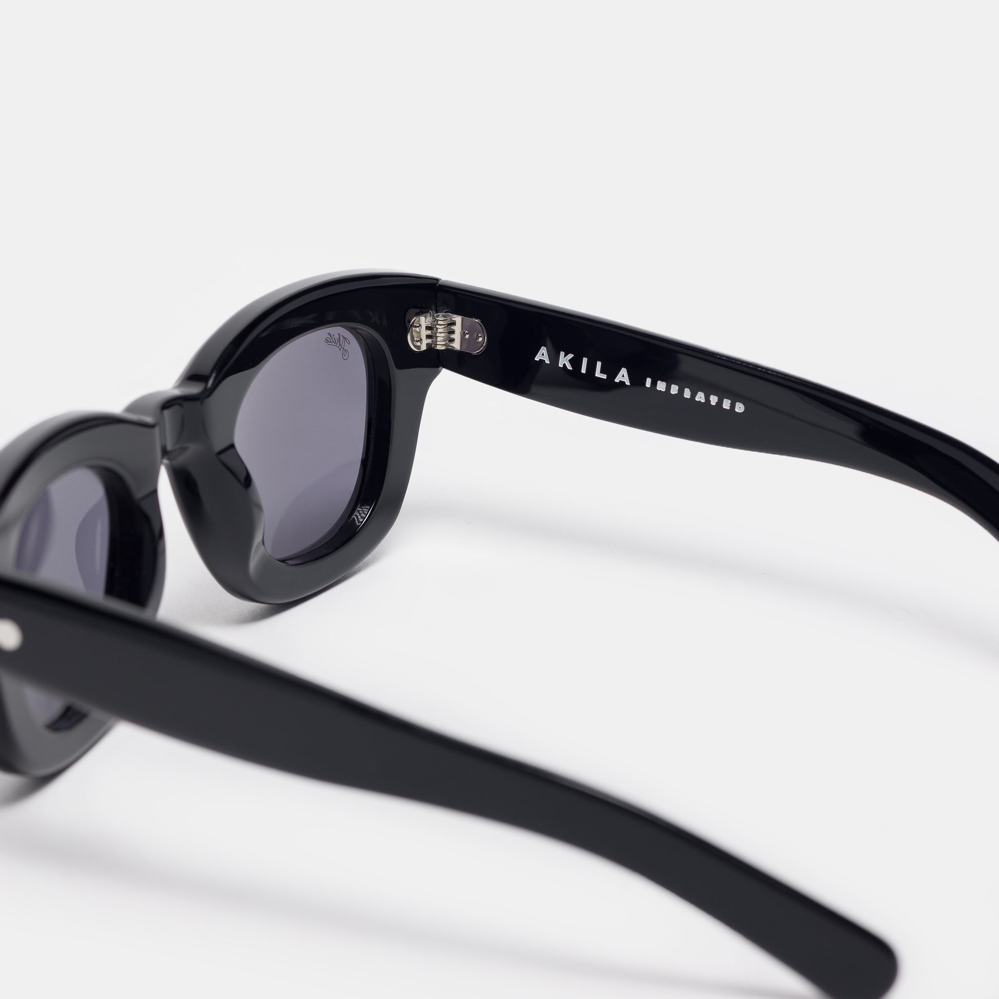 Apollo Inflated Sunglasses in Black/Black