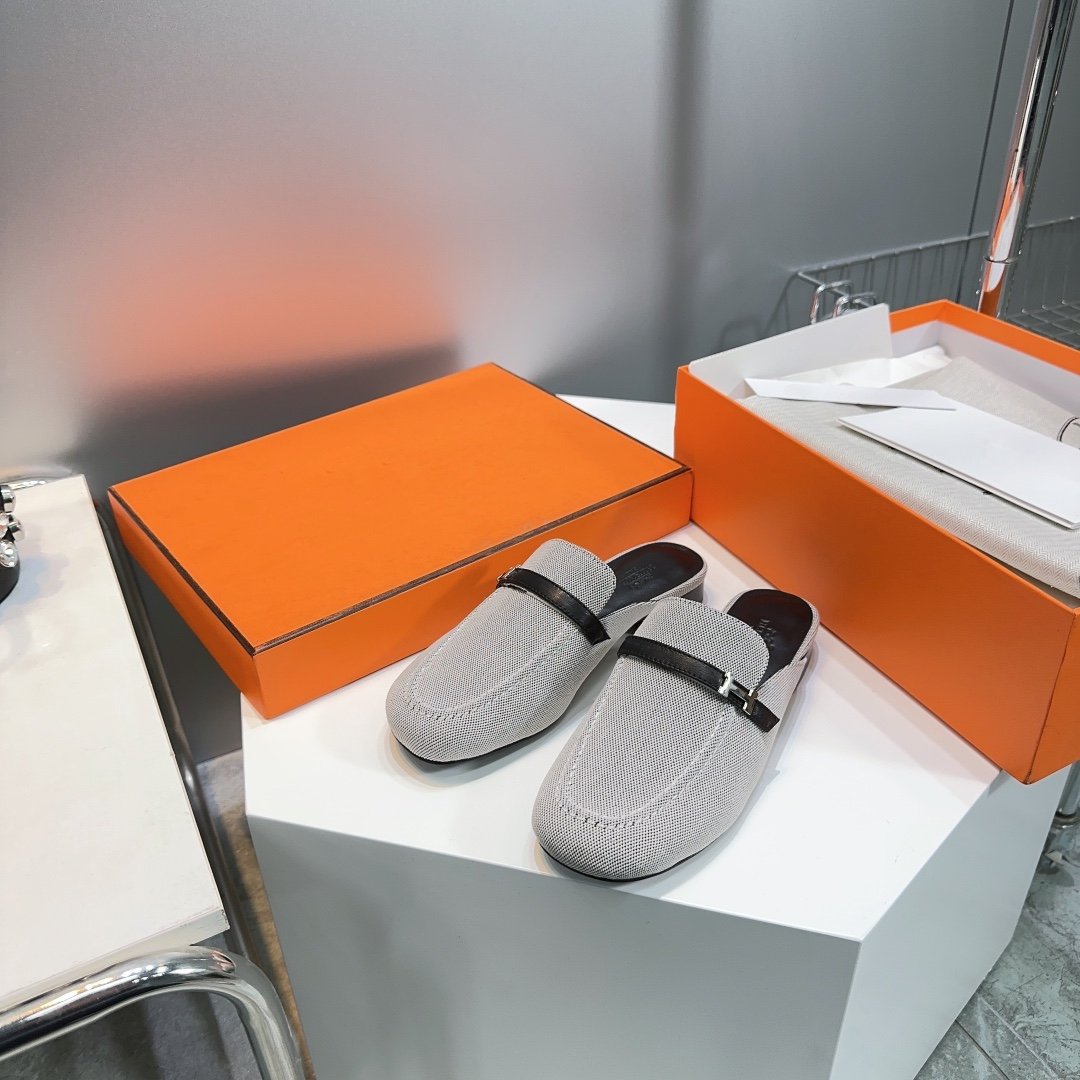 Lena Mule Gray Denim、mysite、Cacoeks