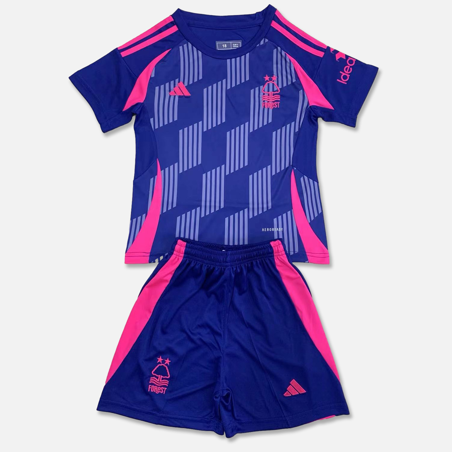 Higojerseys-Nottingham Forest 24-25 Away Kids Kit