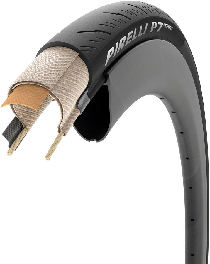 Road - Pirelli P7 Sport Tire - 700 x 35, Clincher, Folding - Babymaker II、mySite、bearsvspackers