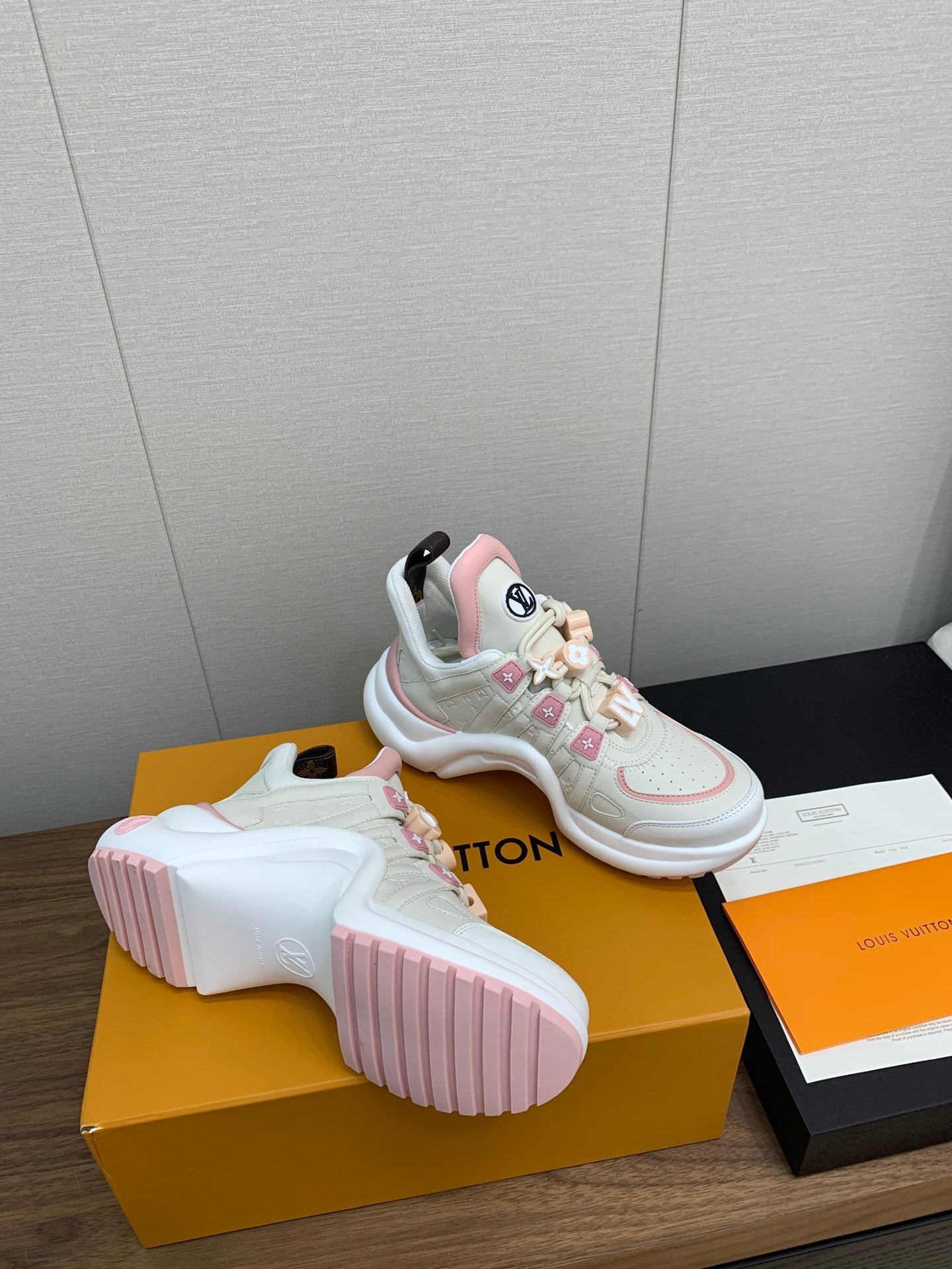 LV ARCHLIGHT SNEAKER BEIGE MIX LIGHT PINK、mysite、Cacoeks