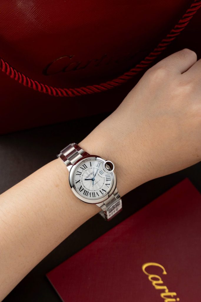 Đồng Hồ Cartier Ballon Bleu W6920046 Replica 11 Mặt Trắng Dây Kim Loại Nhà Máy AF 36mm (2)
