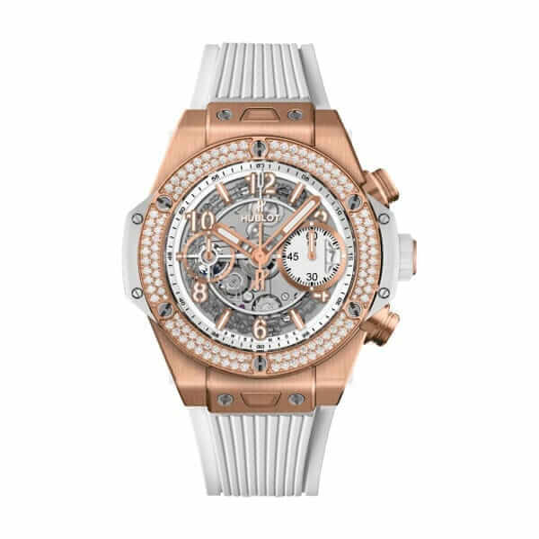hublot big bang unico rose gold baguettes 411 jx 4802 rt 19041