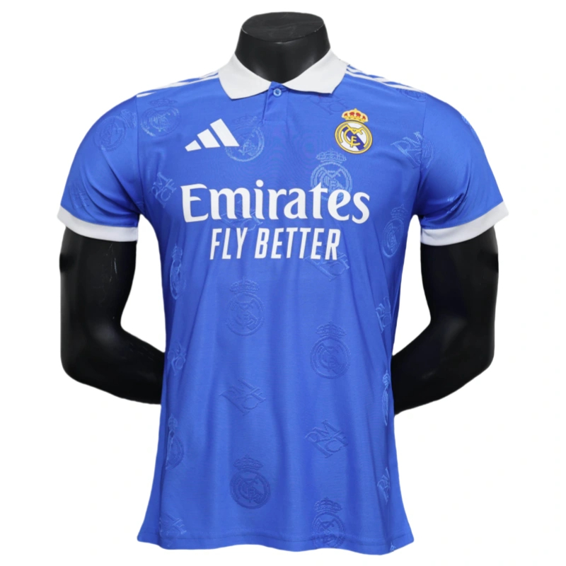25-26 Real Madrid Polo Shirt Biue soccer jersey-Player Version: Ajax 24-25 Home Stadium Jersey - Fans Version mysite: Adidas luxuryfootballshirts.com: https://www.luxuryfootballshirts.com/