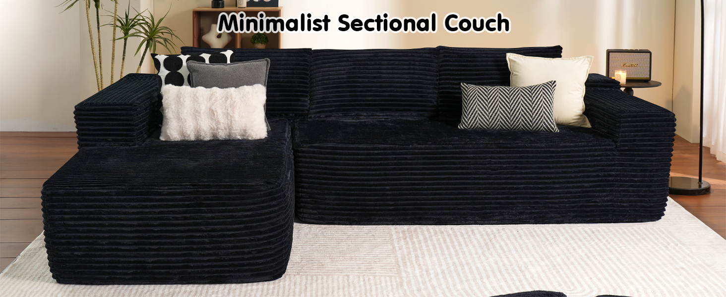 Cloud Sectional Couch with L-Shape Chaise
