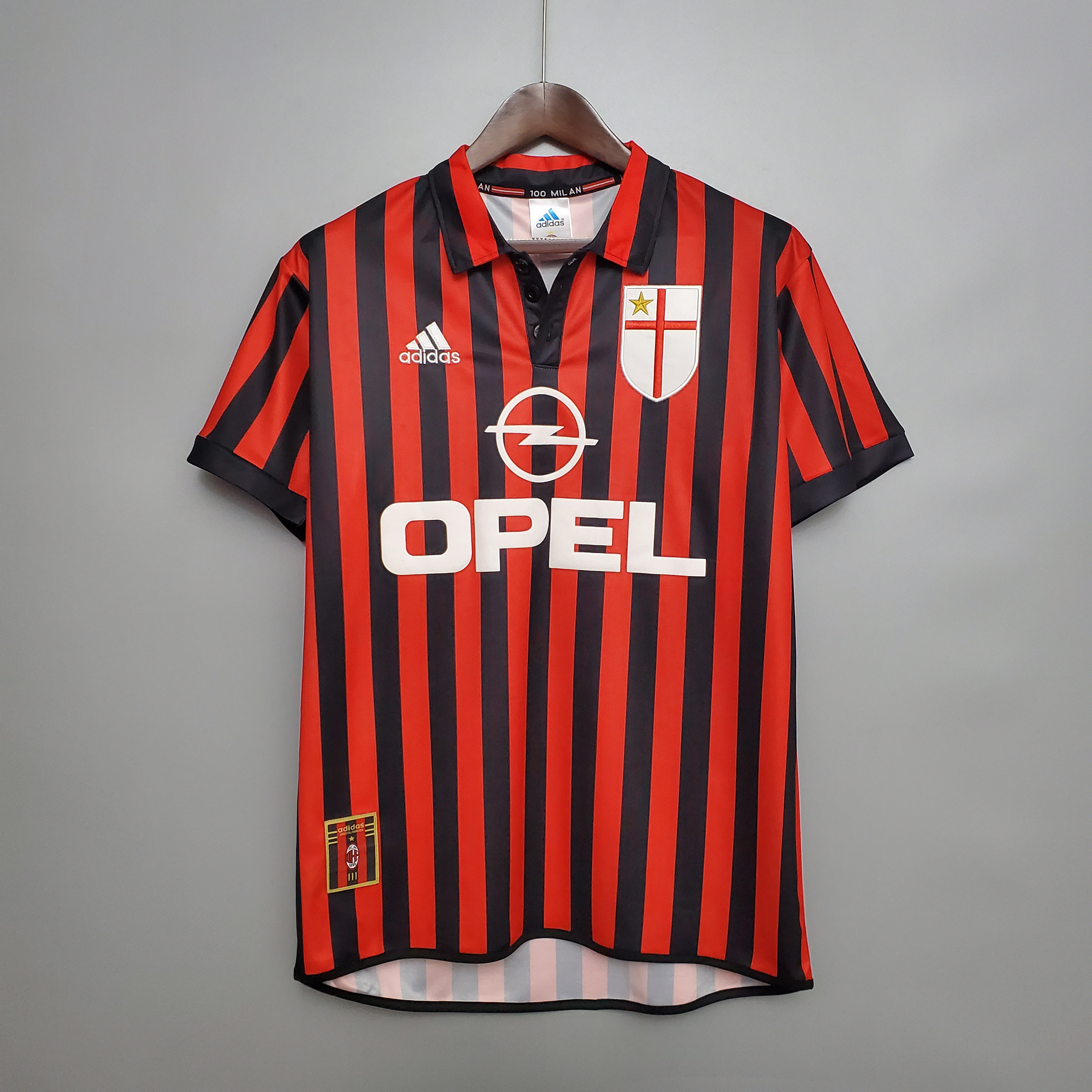 Higojerseys-Retro AC Milan 99-00 Home Stadium Jersey