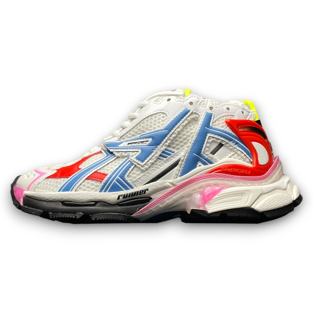 Balenciaga Runner Sneaker In White Blue Red、mysite、Cacoeks