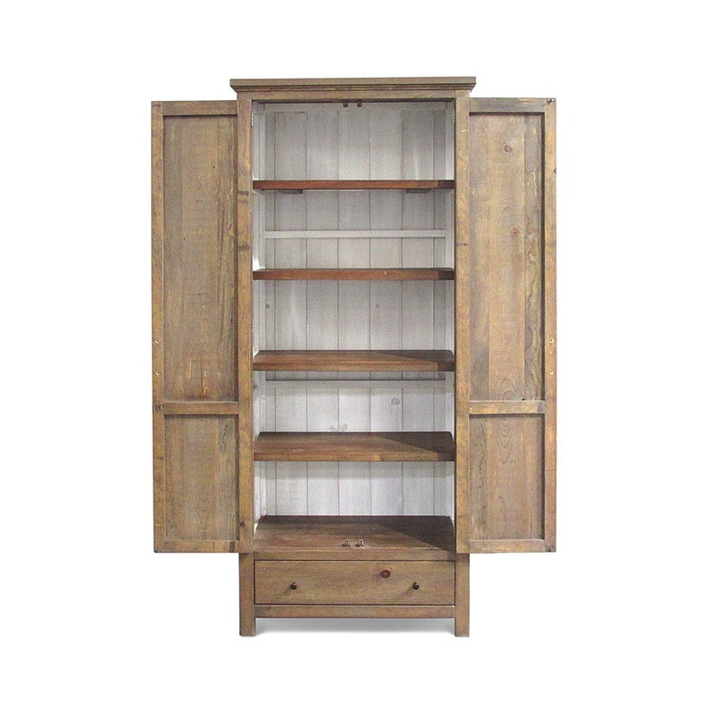 Cabinet Wardrobe Bookcase Reclaimed Wood China Cabinet image 3