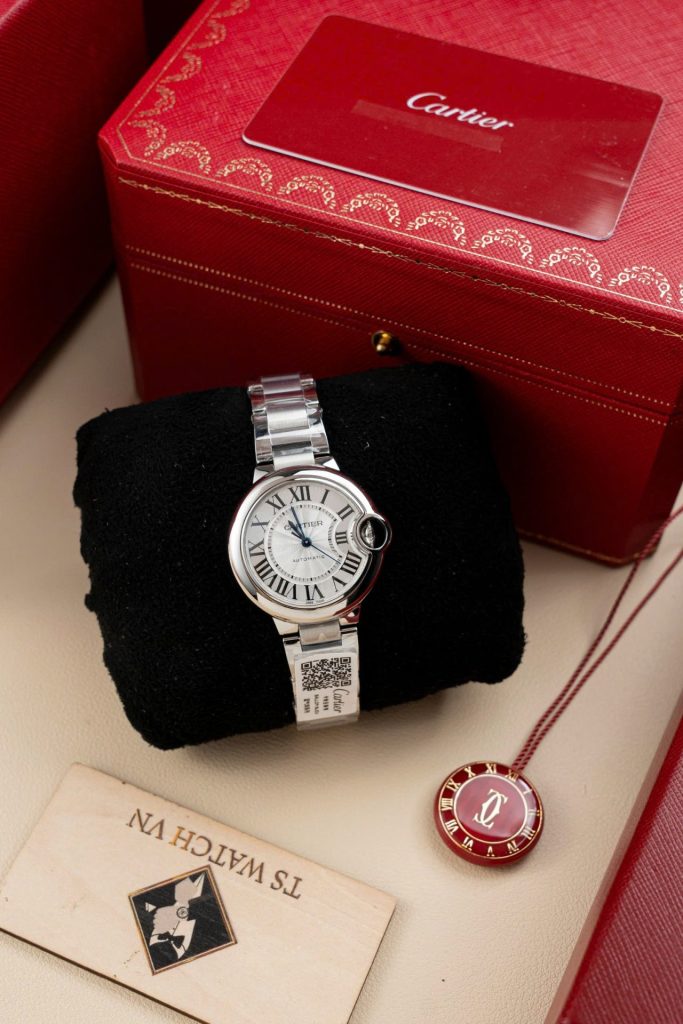 Đồng Hồ Cartier Ballon Bleu W6920046 Replica 11 Mặt Trắng Dây Kim Loại Nhà Máy AF 36mm (2)