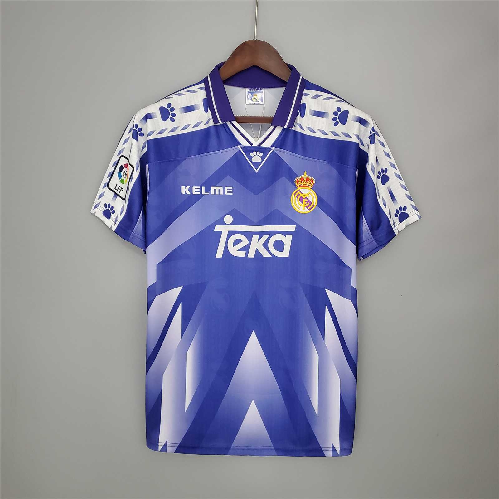 ManixJersey.com | Real Madrid Retro 96-97 Away Jersey -Customize Name, Number and Patch | Worldwide Shipping
