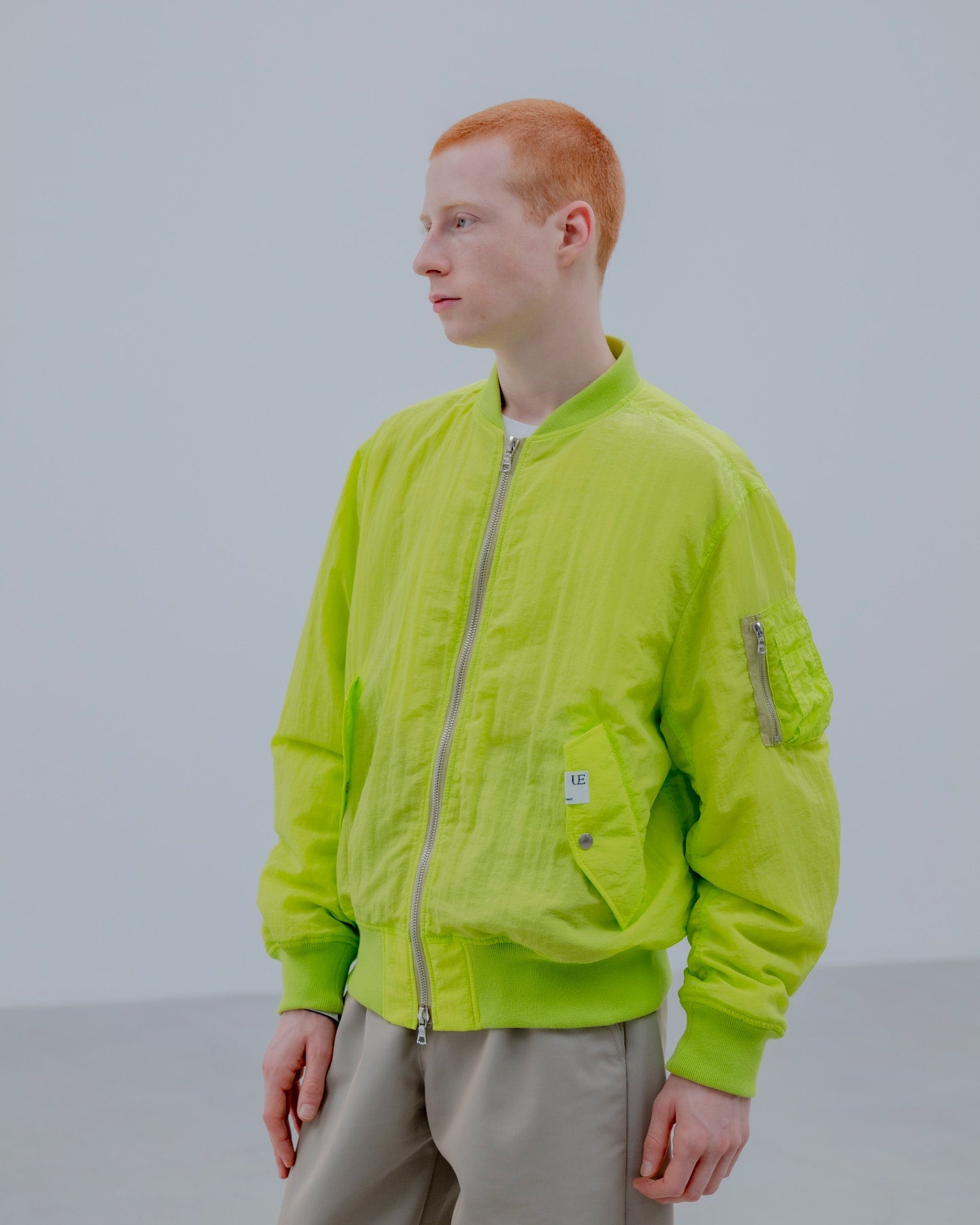 uniform experiment 25S/S CRYSTAL NYLON FLIGHT JACKET  UE-250020 