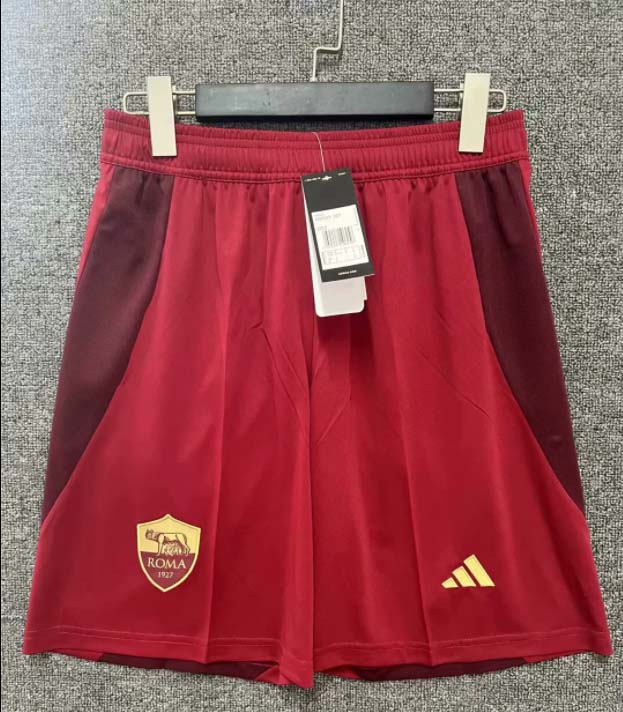 2024/2025 Roma Home Shorts 1:1 Thai Quality:football jersey mysite: unitedjerseyfootball 邓江浪:football