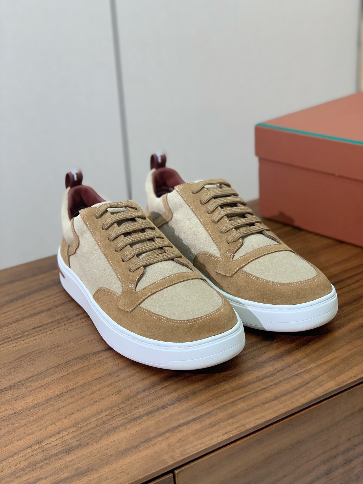 LP NEWPORT WALK SNEAKERS LIGHT BROWN SUEDE、mysite、Cacoeks
