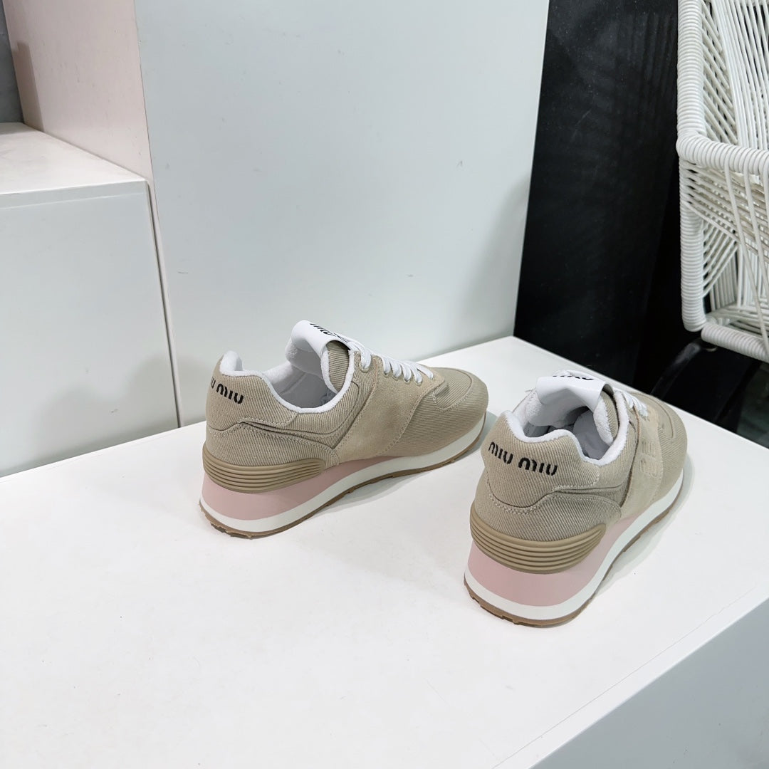 Teak And Light Brown Sneakers Canvas、mysite、Cacoeks