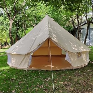 6m canvas bell tent