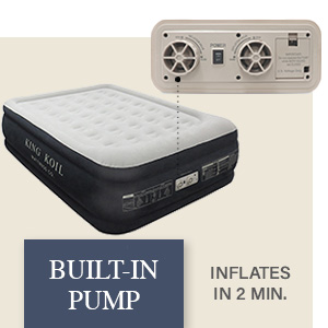 king koil airbed with built in pump high speed pump