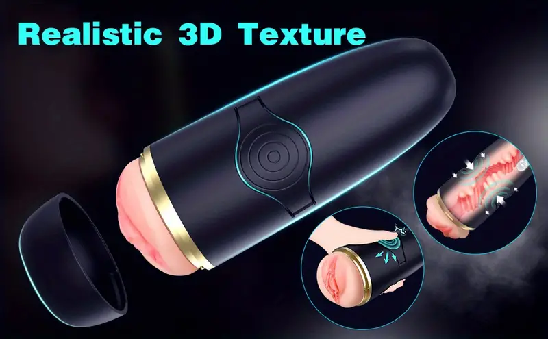 1pc automatic male masturbator with 10 vibrations for penis stimulation electric pocket pussy for male stroker realistic textured 3d vagina man masturbation sex toy for men male adult sex toys details 0