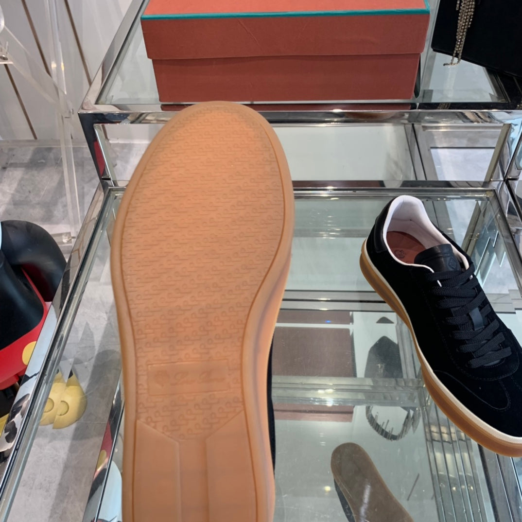 LP TENNIS WALK SNEAKERS BLACK SUEDE、mysite、Cacoeks