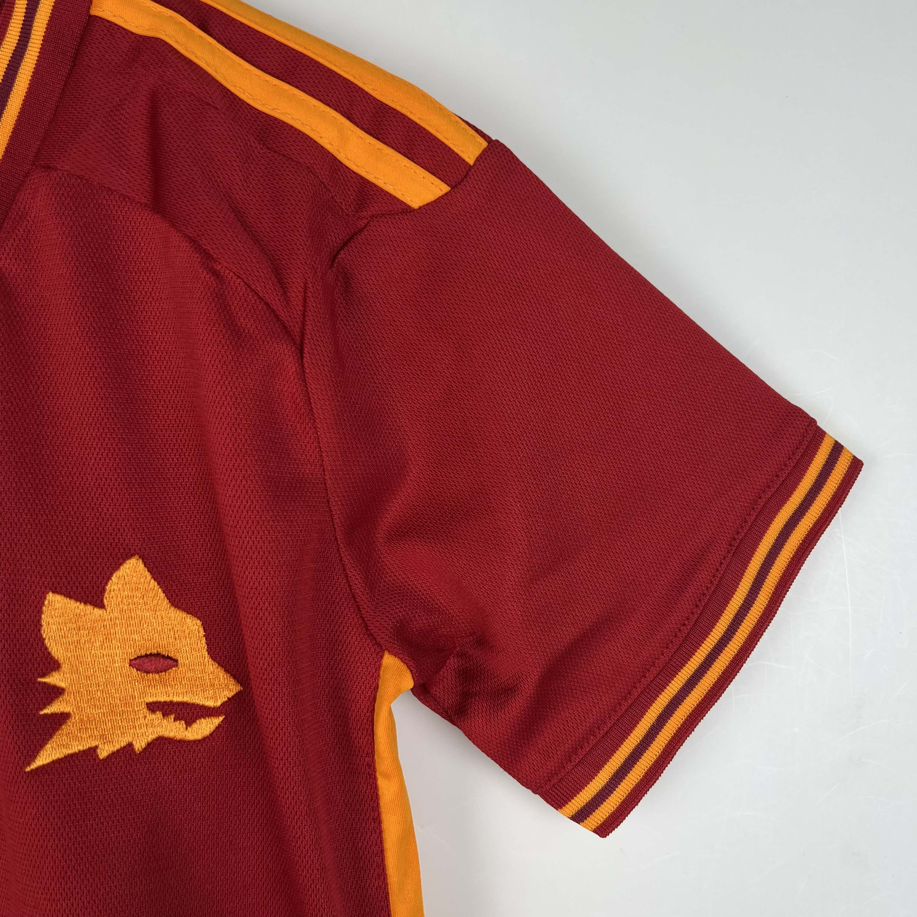 2023/2024 Roma Home Soccer Jersey 1:1 Thai Quality Kids Size:football jersey mysite: unitedjerseyfootball 邓江浪:football
