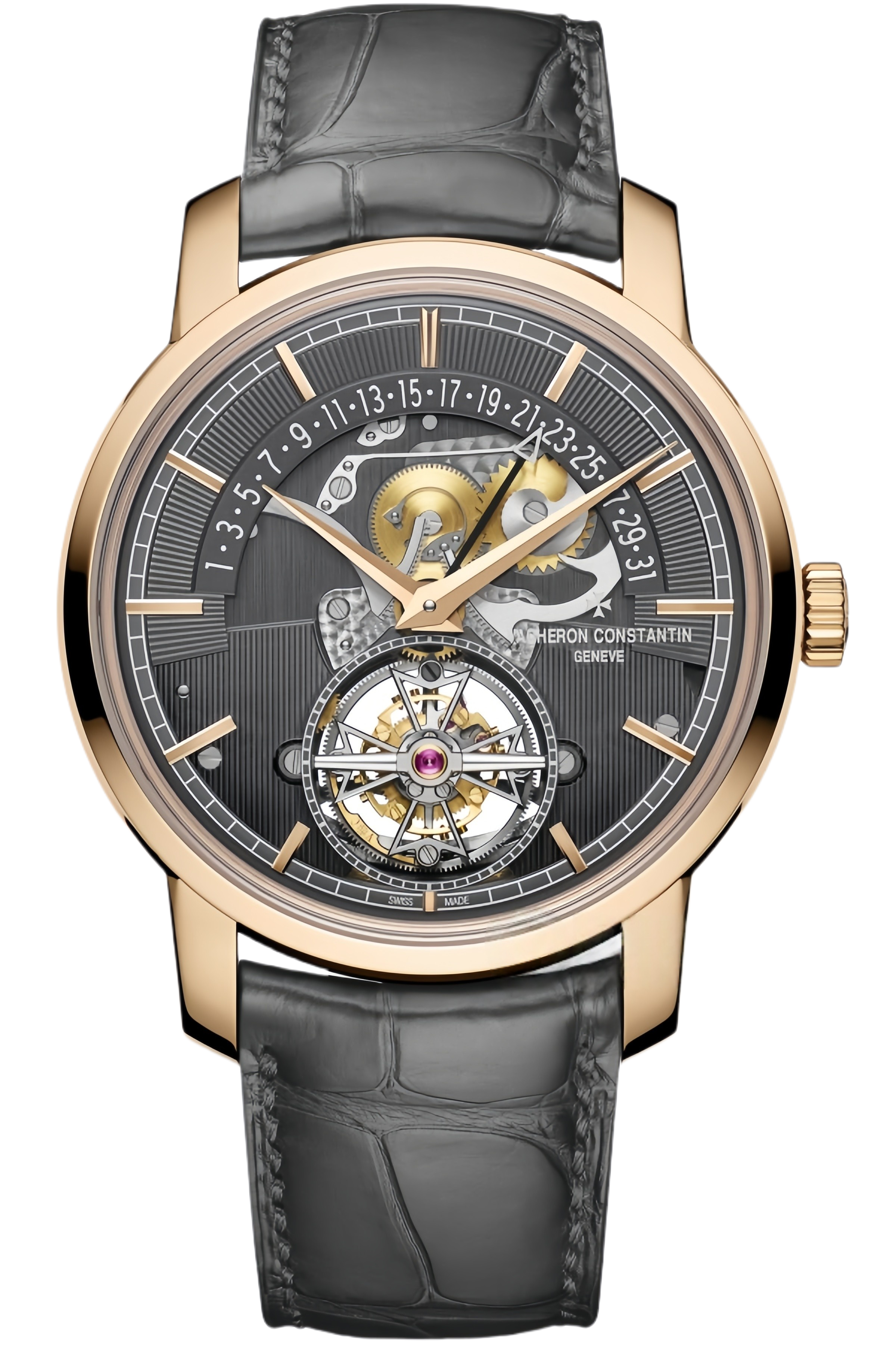 Vacheron Constantin Traditionnelle Ref. 6010T/000R-B638 Super Clone Watch – Rose Gold Grey Dial Moonphase Replica