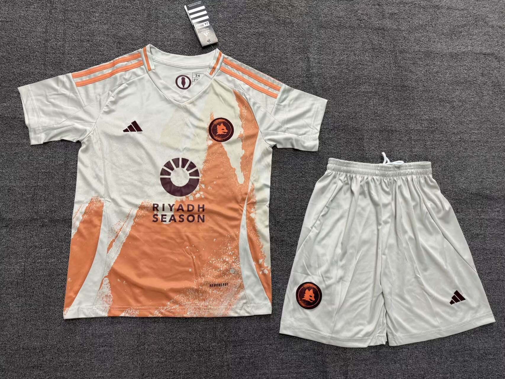 2024/2025 Roma Away Soccer Jersey 1:1 Thai Quality Kids Size:football jersey mysite: unitedjerseyfootball 邓江浪:football