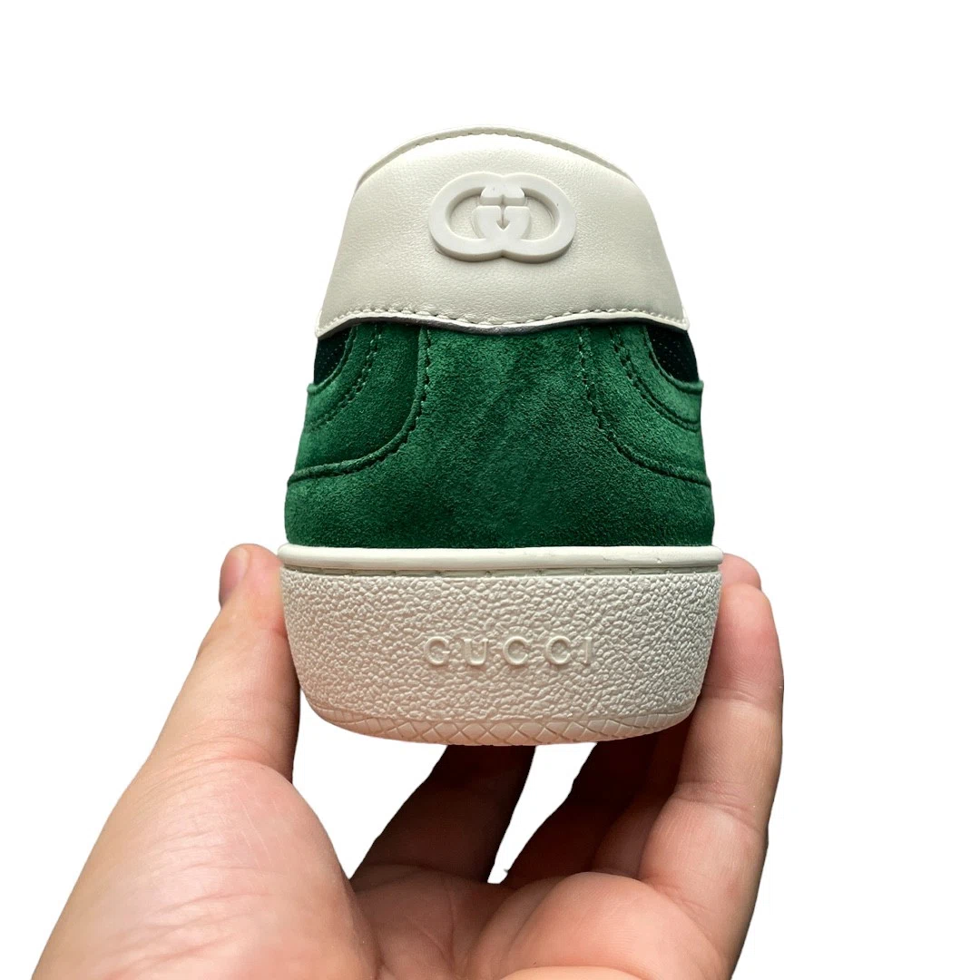 Gucci Interlocking G Sneaker in Green Suede、mysite、Cacoeks