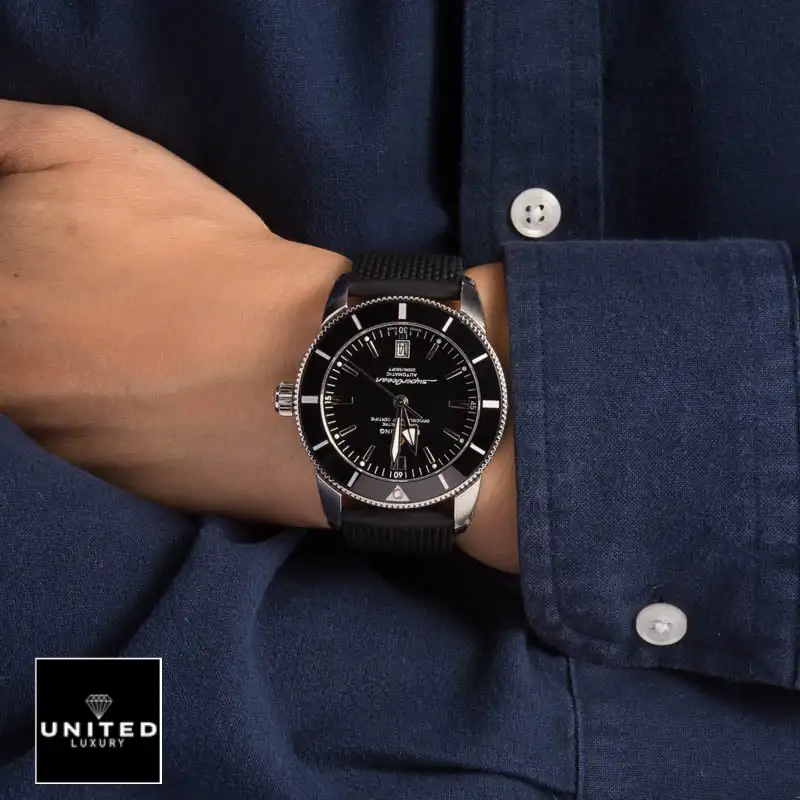 Breitling Superocean Heritage II B20 AB2020121B1S1 1:1 Master Clone Used Breitling Superocean AB2020121B1S1 Black Index Dial 167773w