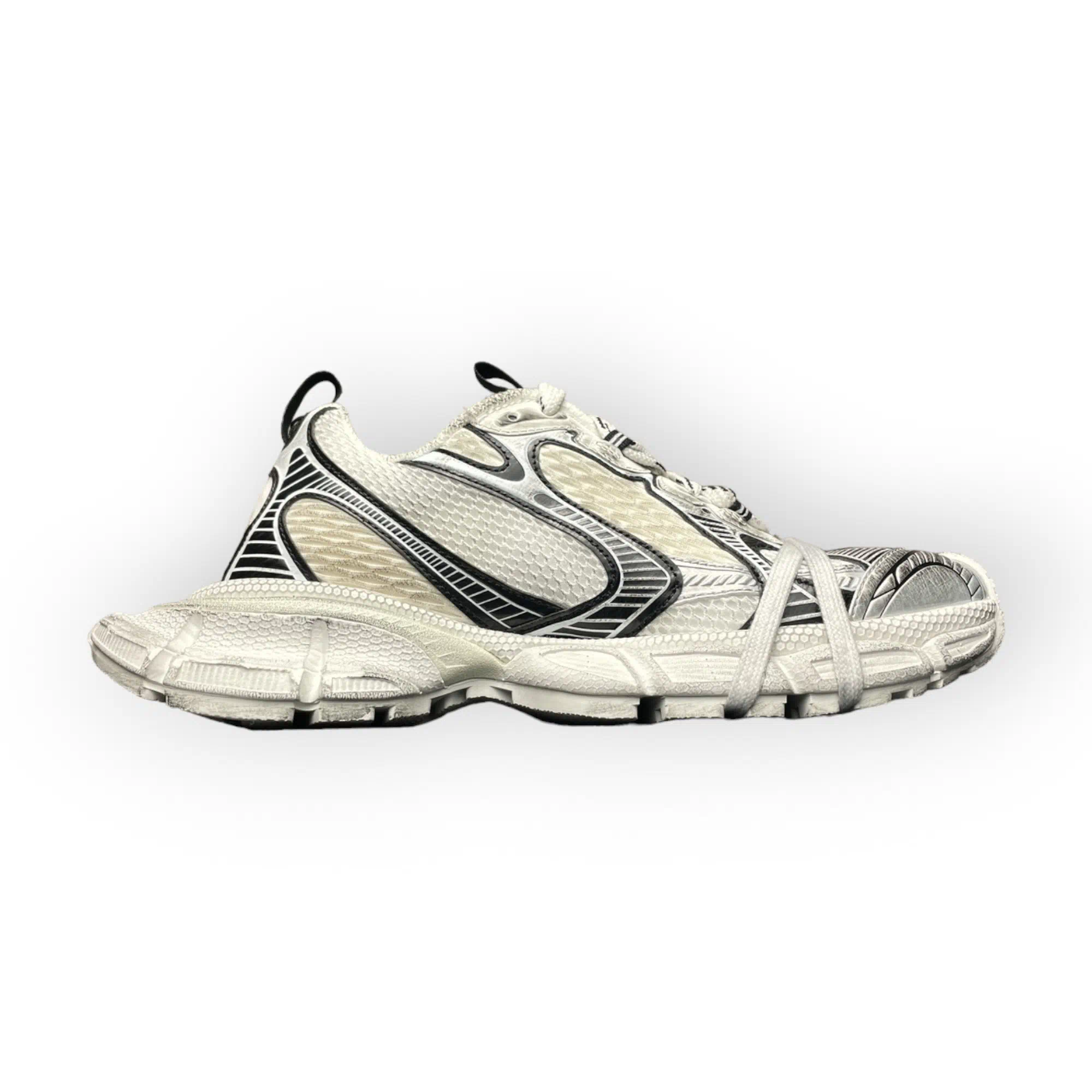 Balenciaga 3XL Sneaker in White Black、mysite、Cacoeks