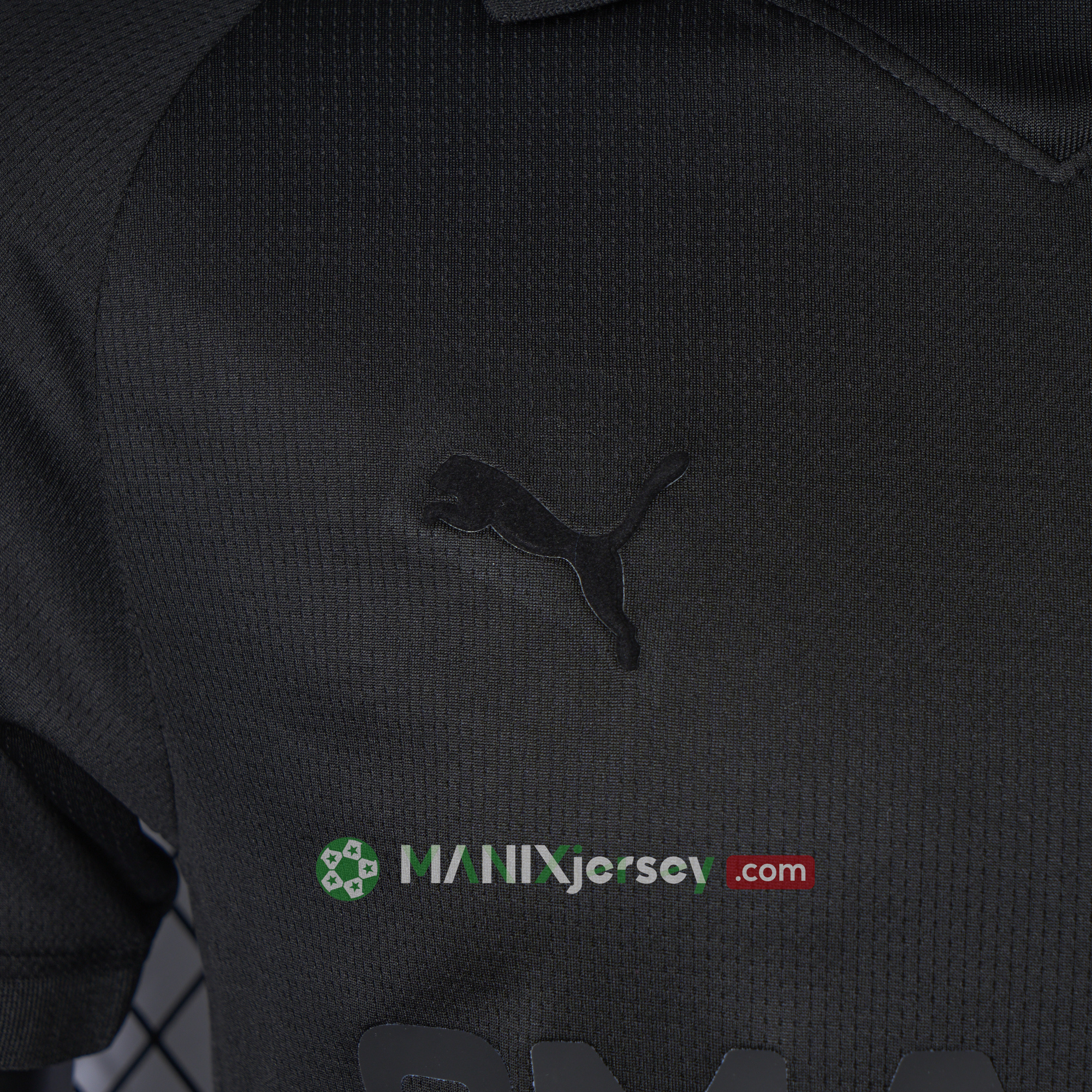 ManixJersey.com | Marseille 24-25 125th Anniversary Black Jersey - Player Version -Customize Name, Number and Patch | Worldwide Shipping