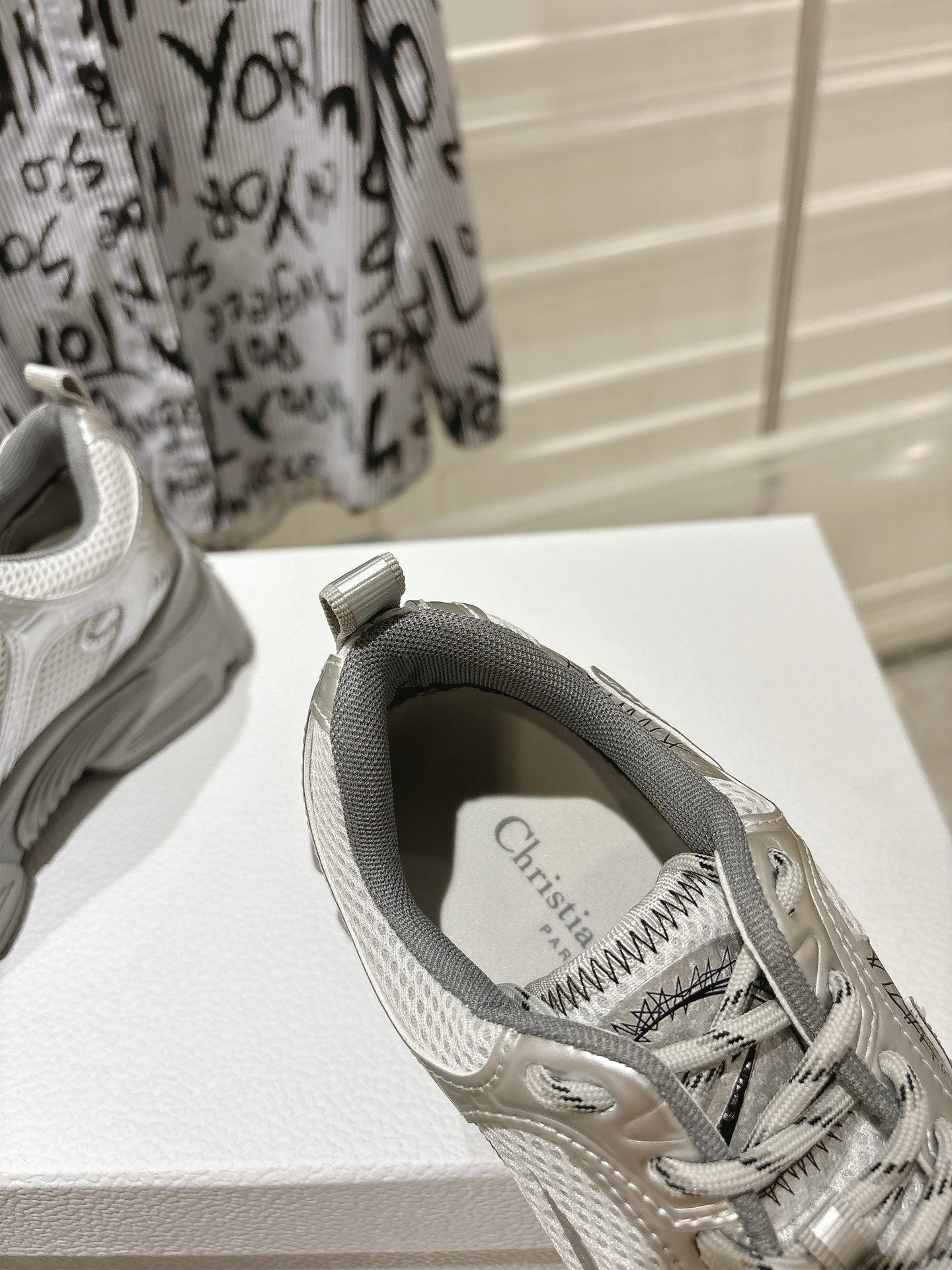 DIOR 25S CHRONO SNEAKER 45MM IN MESH WITH SILVER CALFSKIN、mysite、Cacoeks