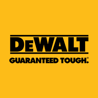 DEWALT logo with GUARANTEED TOUGH tag line. DEWALT logo with GUARANTEED TOUGH tag line.