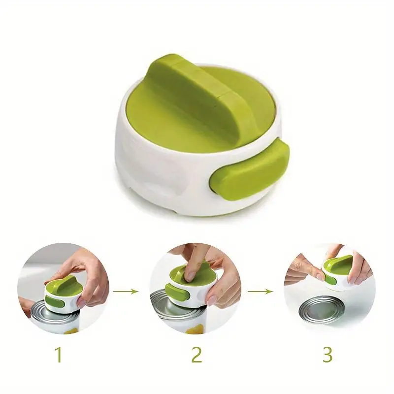 1pc novelty can opener jar opener lid remover aid arthritis weak hands and seniors accessories manual compact can opener easy twist release portable space saving stainless steel details 0