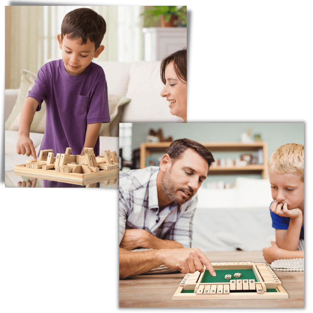 Wooden Dice Game - Learning Tool - Ozerty