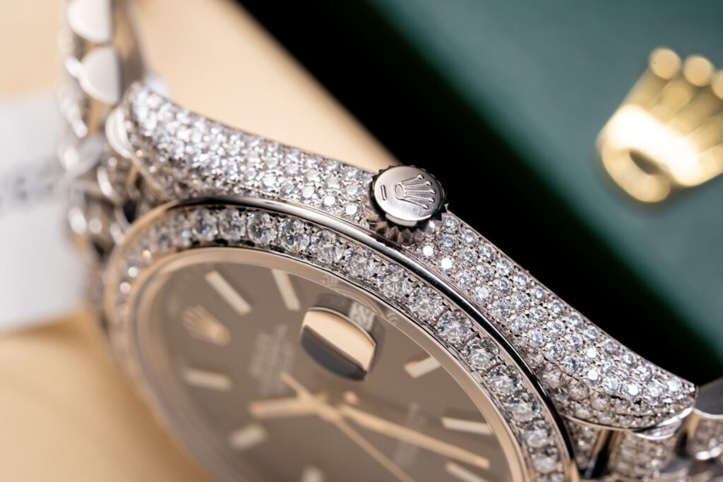 Đồng Hồ Rolex DateJust 126334 Độ Full Kim Cương Moissanite 41mm (1)