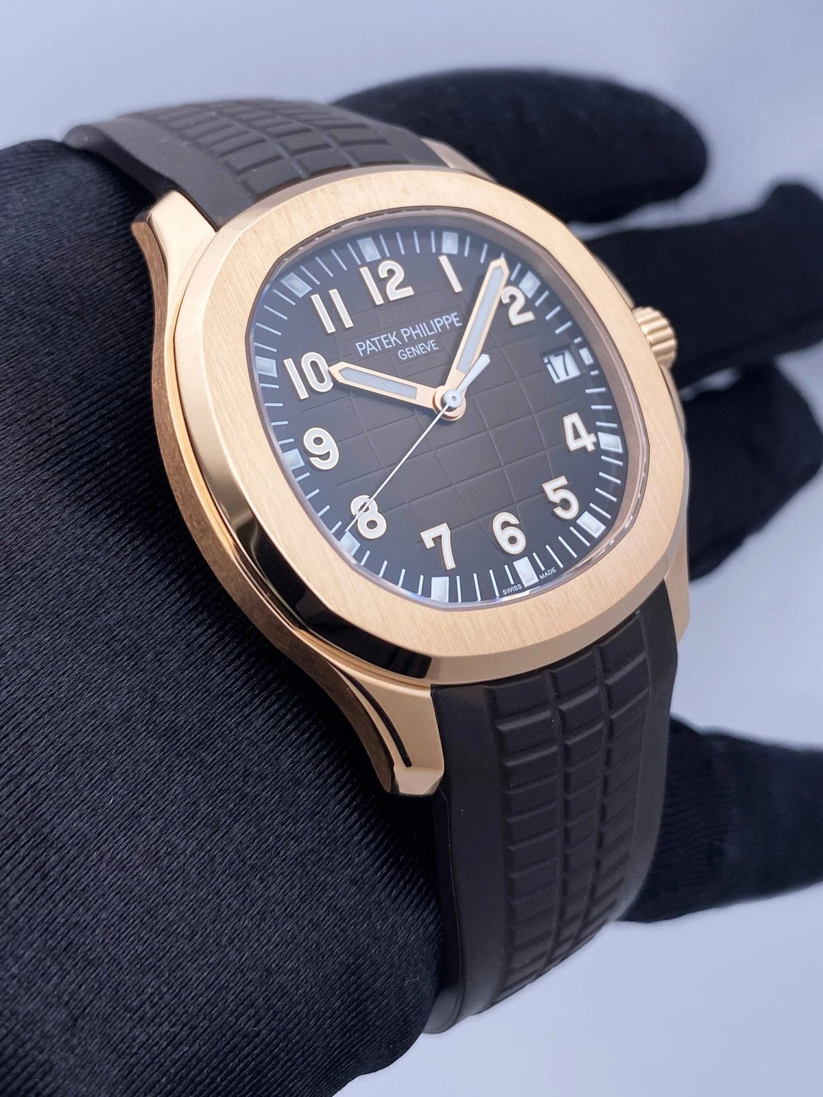 Patek Philippe Aquanaut Ref. 5167R-001 Super Clone Watch – Rose Gold Brown Dial Fake Replica