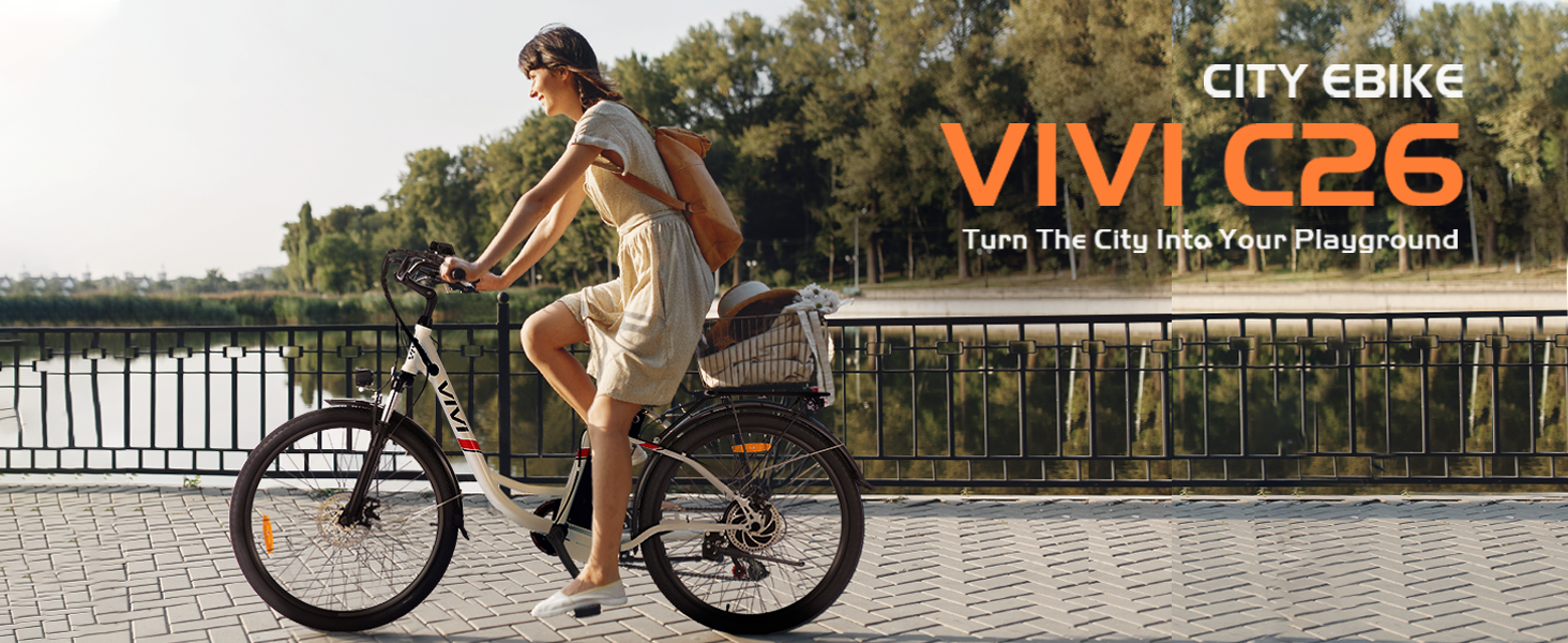 C26electric bikes adult women