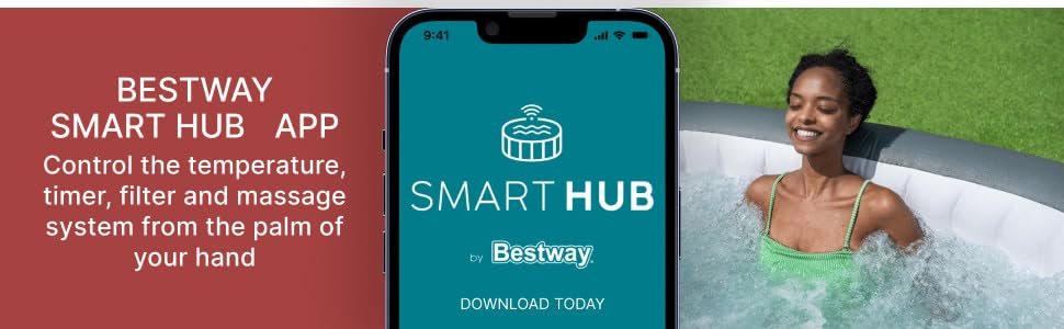 Coleman SaluSpa AirJet 6 Person Inflatable Square Hot Tub with 114 Jets. Gray