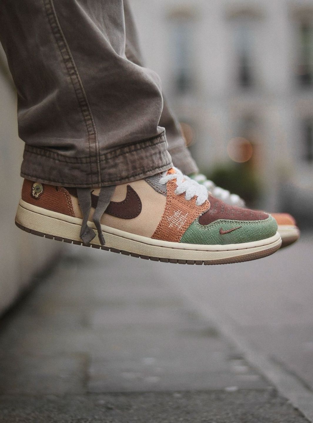 Air Jordan 1 Retro Low OG Zion Williamson Voodoo、JORDAN、Cacoeks