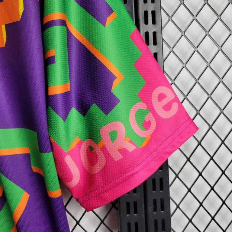 Higojerseys-Retro Mexico 1995 Goalkeeper Purple Orange Jersey