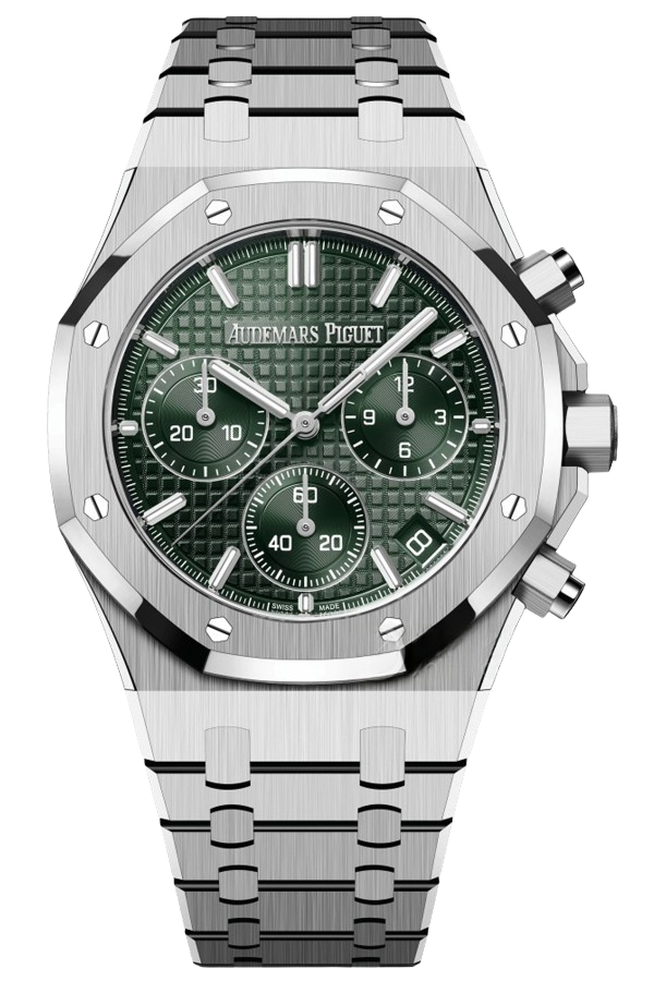 Audemars Piguet Royal Oak Chronograph Ref. 26240ST.OO.1320ST.08 Super Clone Watch – Stainless Steel Green Dial Swiss Replica
