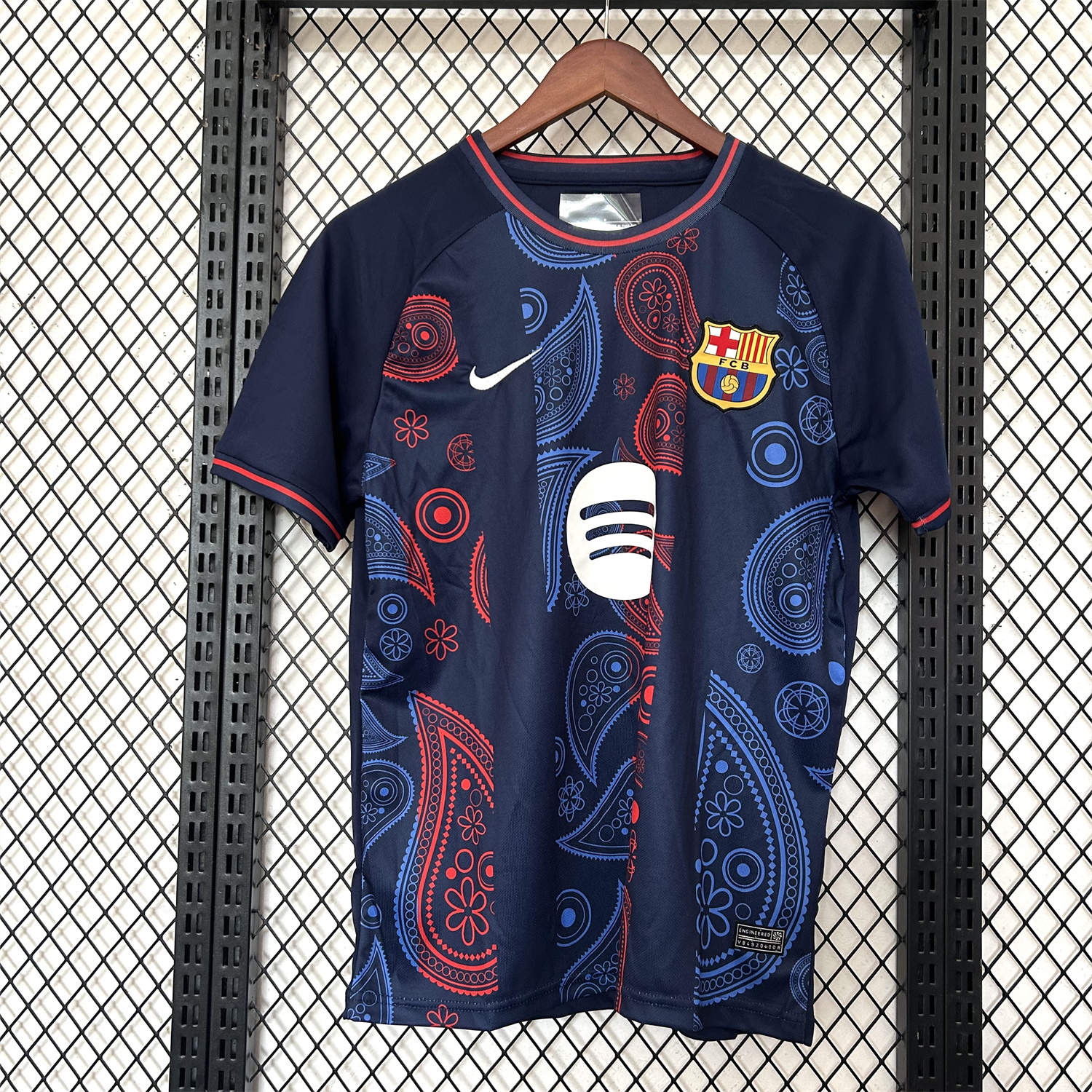 UltraTrikot-Barcelona 25-26 Paisley Patterns Blue Special Edition Jersey - Fans Version