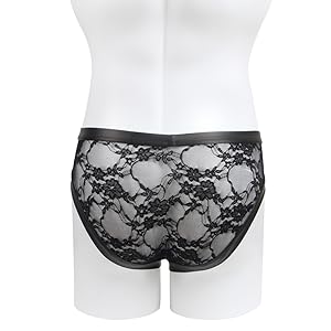 Mens Lace Sexy Low Rise Thong G-String