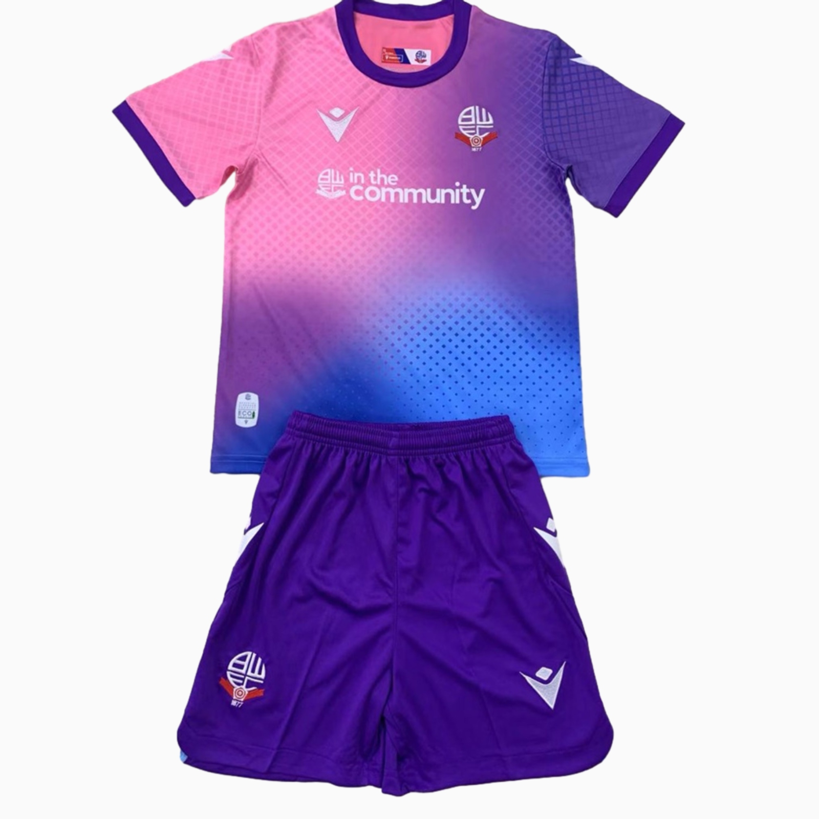 Higojerseys-Bolton Wanderers 24-25 Third Kids Kit