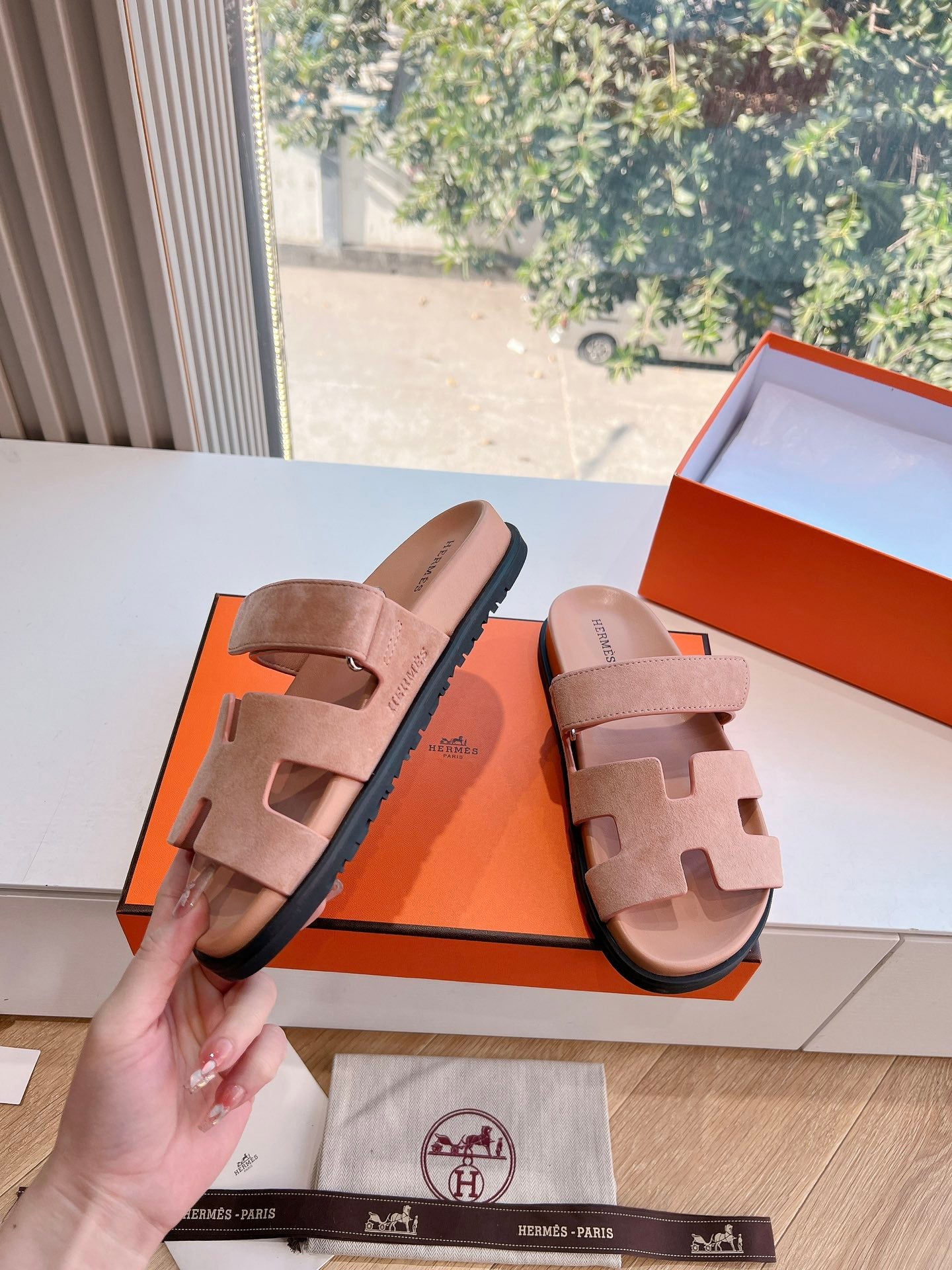 CHYPRE SANDAL IN ROSE PINK SUEDE、mysite、Cacoeks